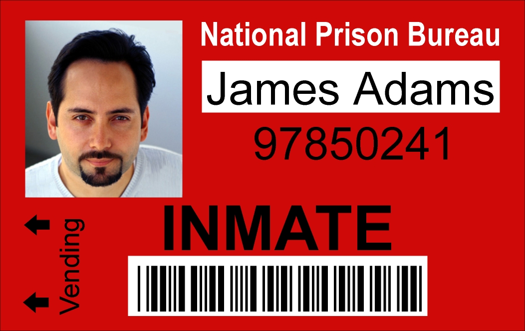 Inmate Plate Template Free Printable Costume